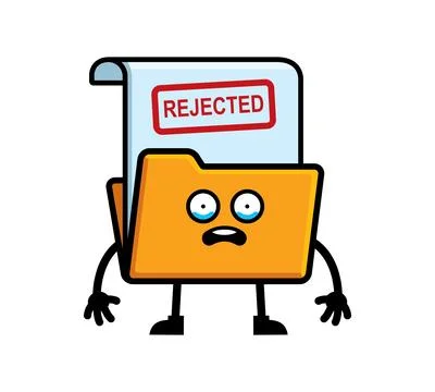 File folder mascot character design vector Stock Illustration