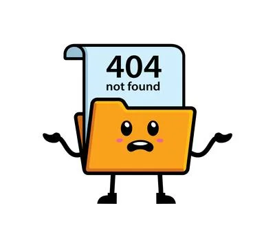 File folder mascot character design vector Stock Illustration