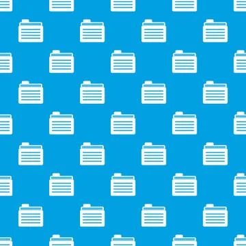 File folder pattern seamless blue Stock Illustration