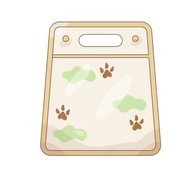 File folder with paw prints Ilustração Stock