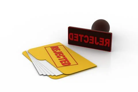 File folder rejection concept Gratis stockillustratie