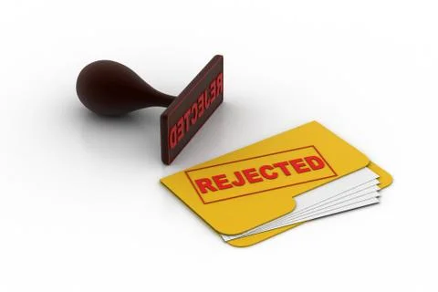 File folder rejection concept 無料イラスト素材