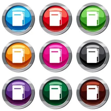 File folder set 9 collection Stock-Illustration
