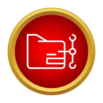 File folder sharing data network icon concept Stock Illustration