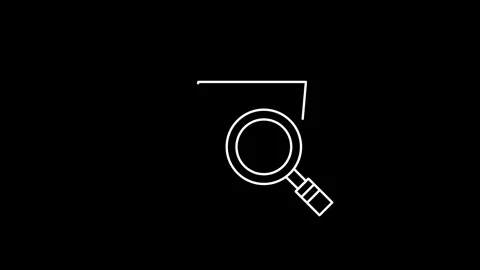 File folder sign. Glowing neon Folder icon isolated on black background. vi.. Stock Footage 304023585