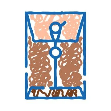 File folder storing documents for office organization Illustrazione stock