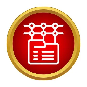 File folder structuring data network organization icon イラスト素材