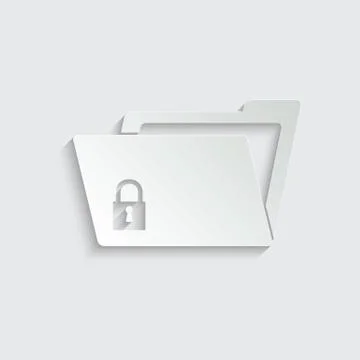 File Folder - vector icon Stock Illustration