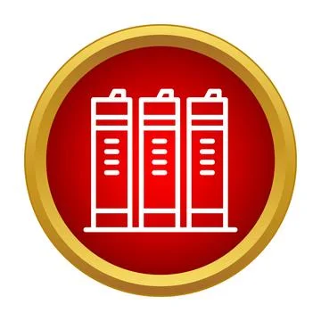 File folders archive storage icon organizing business data Stock Illustration