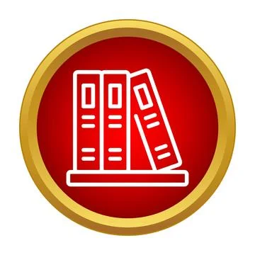 File folders icon representing document storage and organization 스톡 일러스트