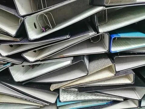 File folders office background Stock Photos