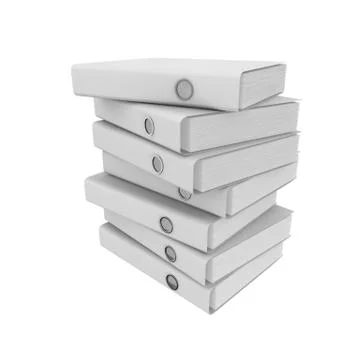 File folders stacked Stock Illustration