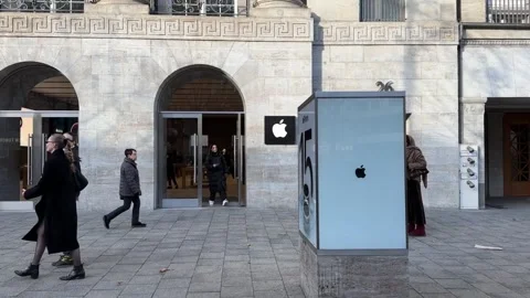 File Footage of the Apple Store in Berlin, Germany Stock Footage 280574865