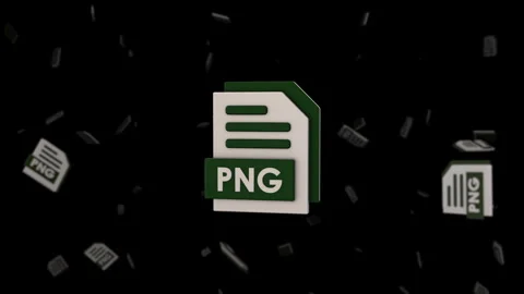 File Format 3D Icon - PNG Stock Footage 259414729