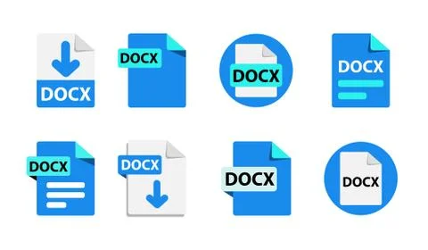 File format extensions icons. Collection of vector icons. 스톡 일러스트
