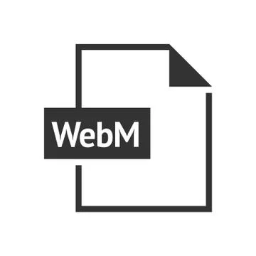 File format icon in black and white. Stock Illustration