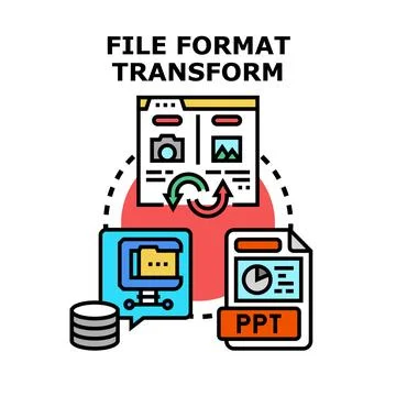 File format transforming data archiving and digital content management イラスト素材
