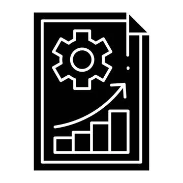 File Glyph Icon Stock Illustration