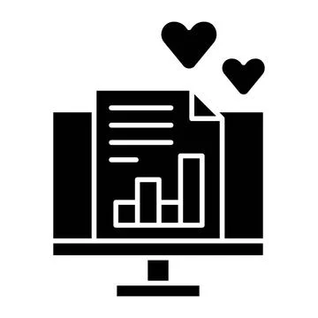 File Glyph Icon Stock Illustration