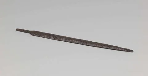 File, half round without handle, with parallel reversals and on the convex... 스톡 사진