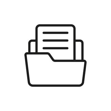 File holder icon vector design templates simple and modern Stockillustratie