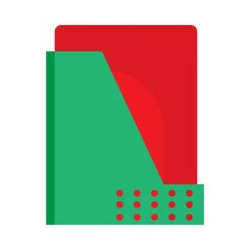 File holder vector icon business paper blank document folder. Binder data off Stock Illustration