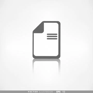 File icon. Data symbol. Document format. Illustrazione stock