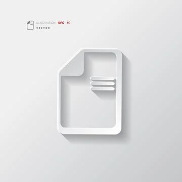 File icon. Data symbol. Document format. Illustrazione stock