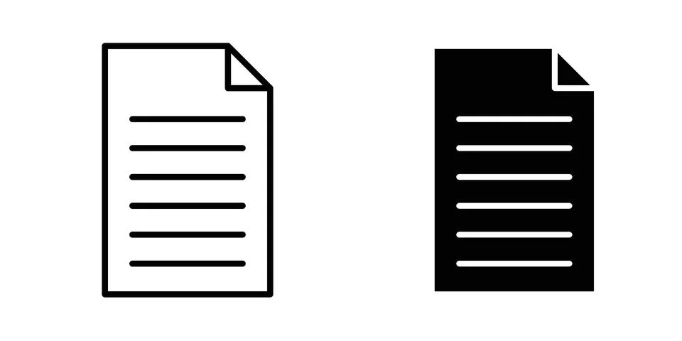 File icon for design projects and web UI Stock Illustration