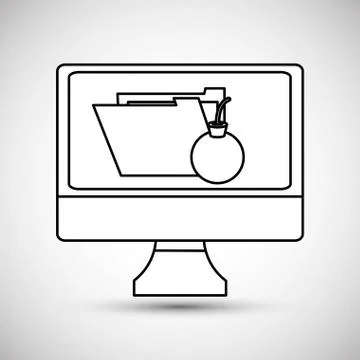 File icon design, vector illustration Illustrazione stock