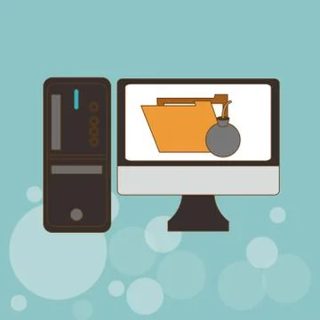 File icon design, vector illustration Illustrazione stock