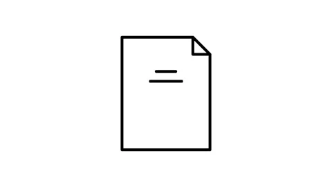 File icon featuring a trash can, symbolizing deletion or removal of files. Stock Footage 333461919