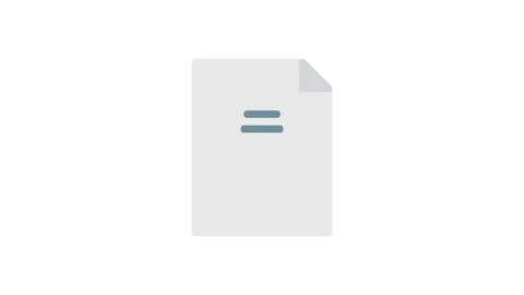 File icon featuring a trash can, symbolizing deletion or removal of files. Stock Footage 333461989