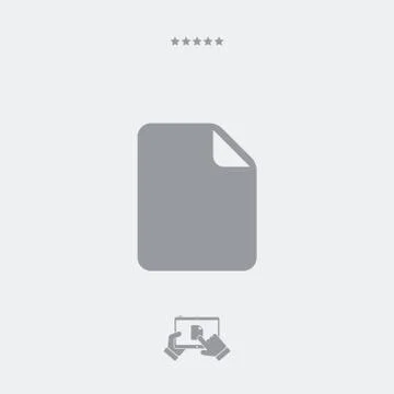 File icon, file vector, file symbol, file design, file app, file illustration Stock Illustration