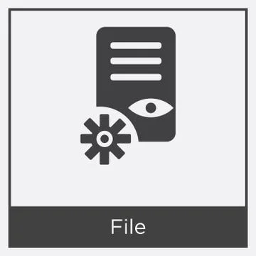 File icon isolated on white background Grats Stockgrafik