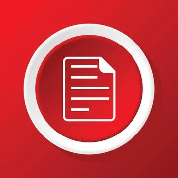 File icon on red Stock Illustration