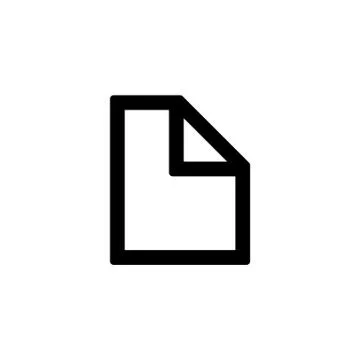 File icon for simple flat style ui design Stock Illustration