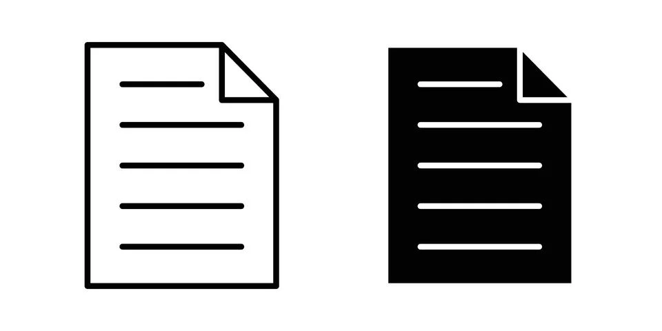 File icon vector editable eps10 Stock-Illustration