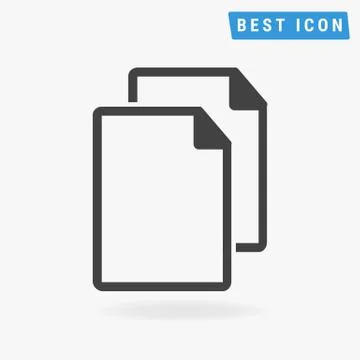File Icon, Vector File Icon Eps10. Illustrazione stock