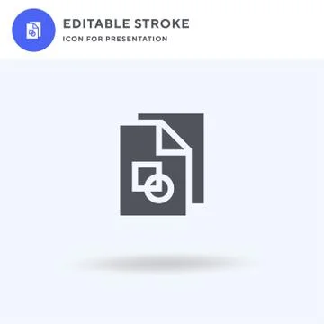 File icon vector, filled flat sign, solid pictogram isolated on white, logo i Illustrazione stock