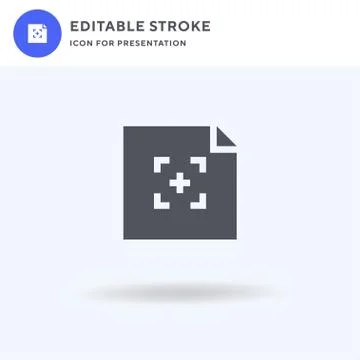 File icon vector, filled flat sign, solid pictogram isolated on white, logo i Illustrazione stock