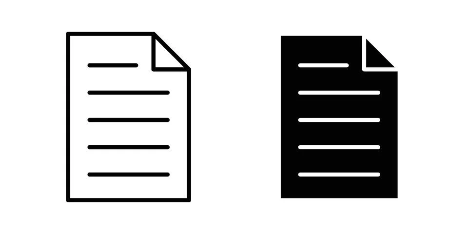 File icon vector symbol graphics Stock-Illustration