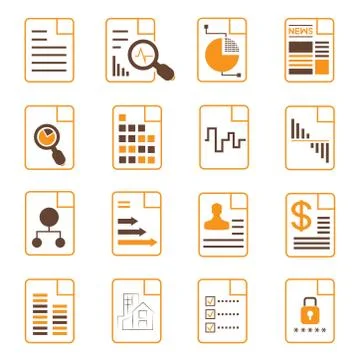File icons Stock Illustration