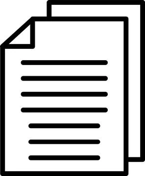 File Line Icon Design Stock Illustration