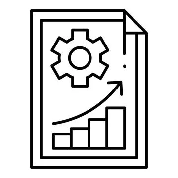 File Line Icon Stock Illustration