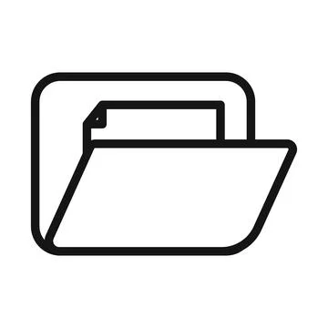 File Management Folder Icon Perfect for Organization and Storage Stock Illustration