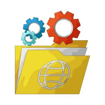 File manager illustration Stock-Illustration