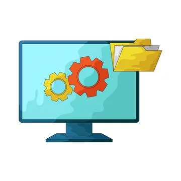 File manager illustration Stock-Illustration