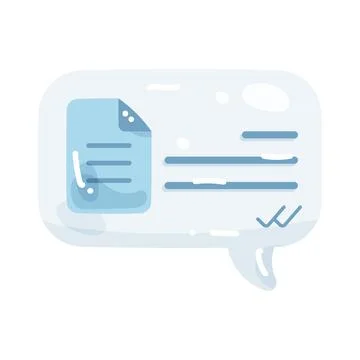 File message Stock Illustration
