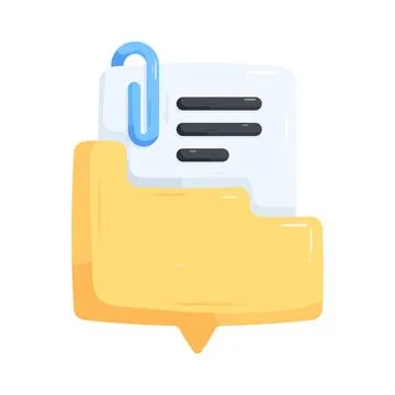 File message Stock Illustration